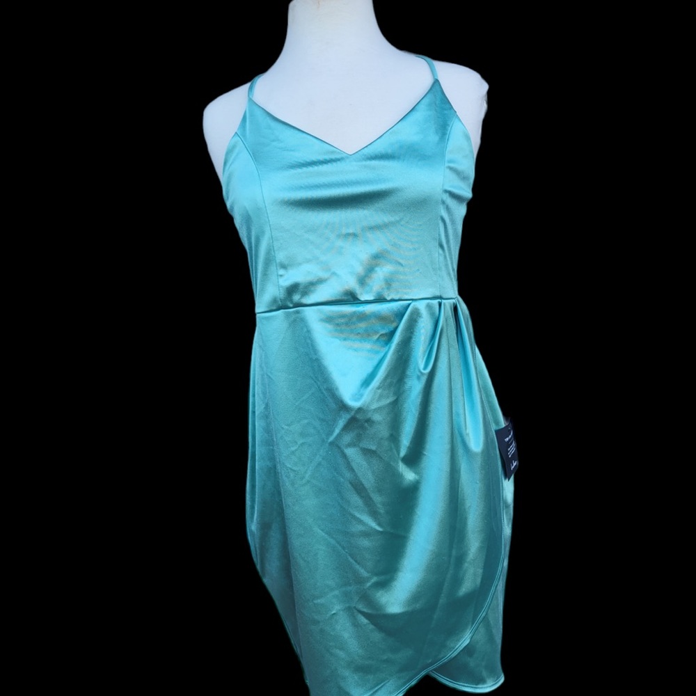 Forever Your Girl Slate  Satin Bodycon DressLulus.